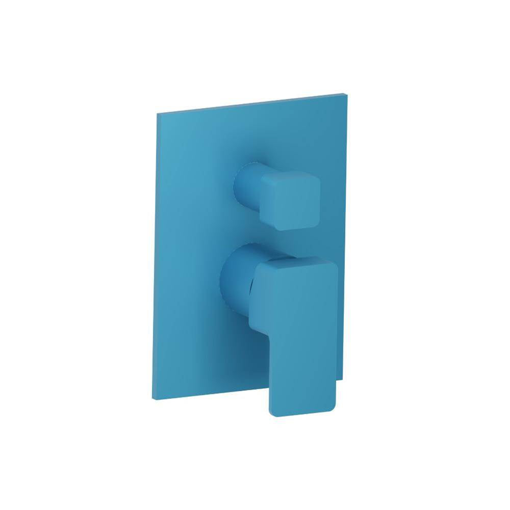 Isenberg By Flusso - Tub / Shower Trim With Pressure Balance Valve - 2-Output - Sky Blue