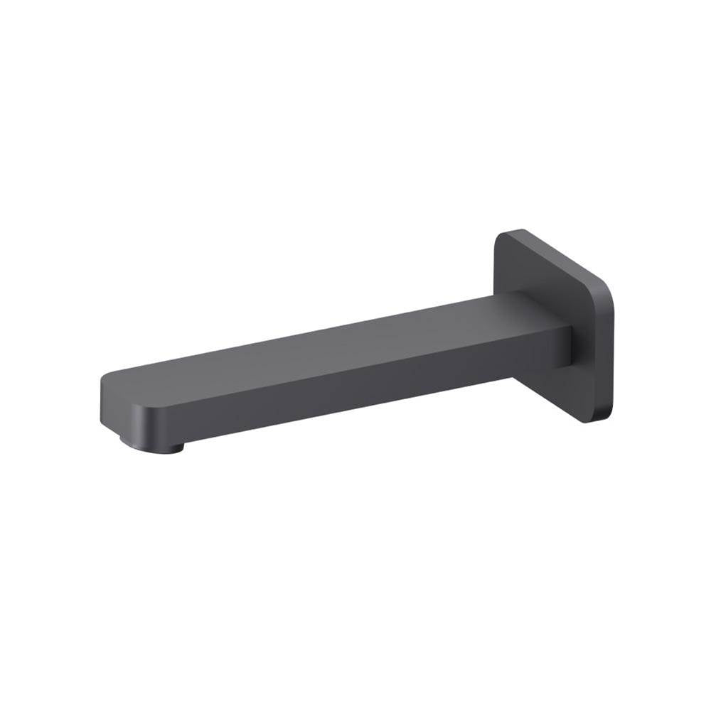 Isenberg By Flusso - Wall Mount Non Diverting Tub Spout - Dark Grey