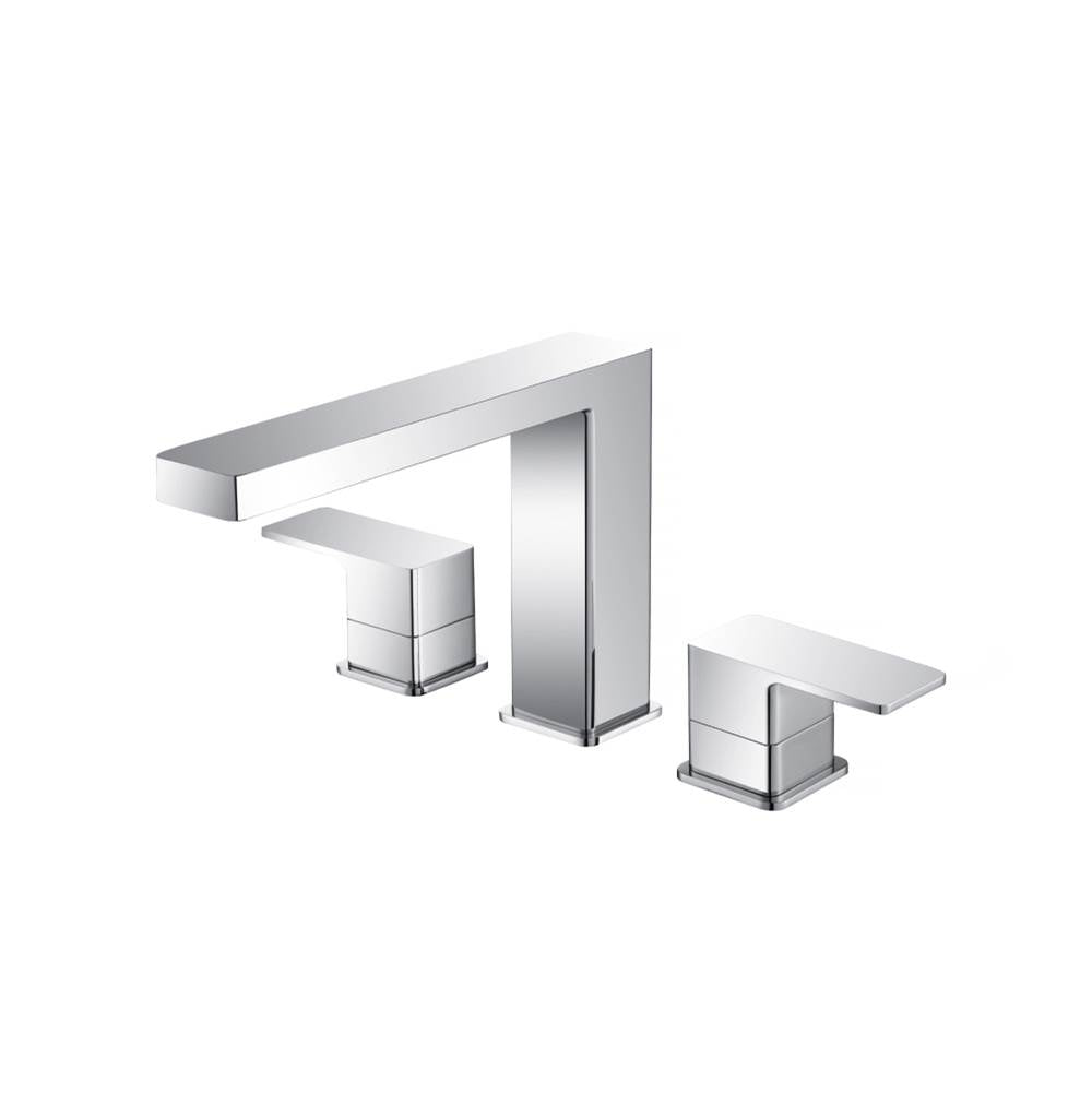 Isenberg By Flusso - 3 Hole Deck Mount Roman Tub Faucet - Chrome