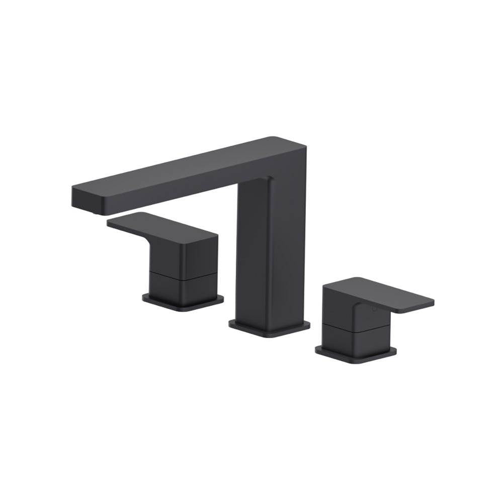 Isenberg By Flusso - 3 Hole Deck Mount Roman Tub Faucet - Dark Grey