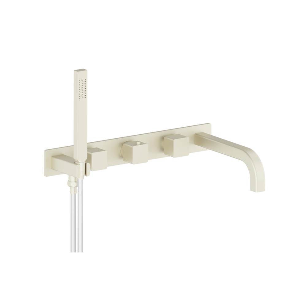 Isenberg By Flusso - Wall Mount Tub Filler With Hand Shower - Light Tan
