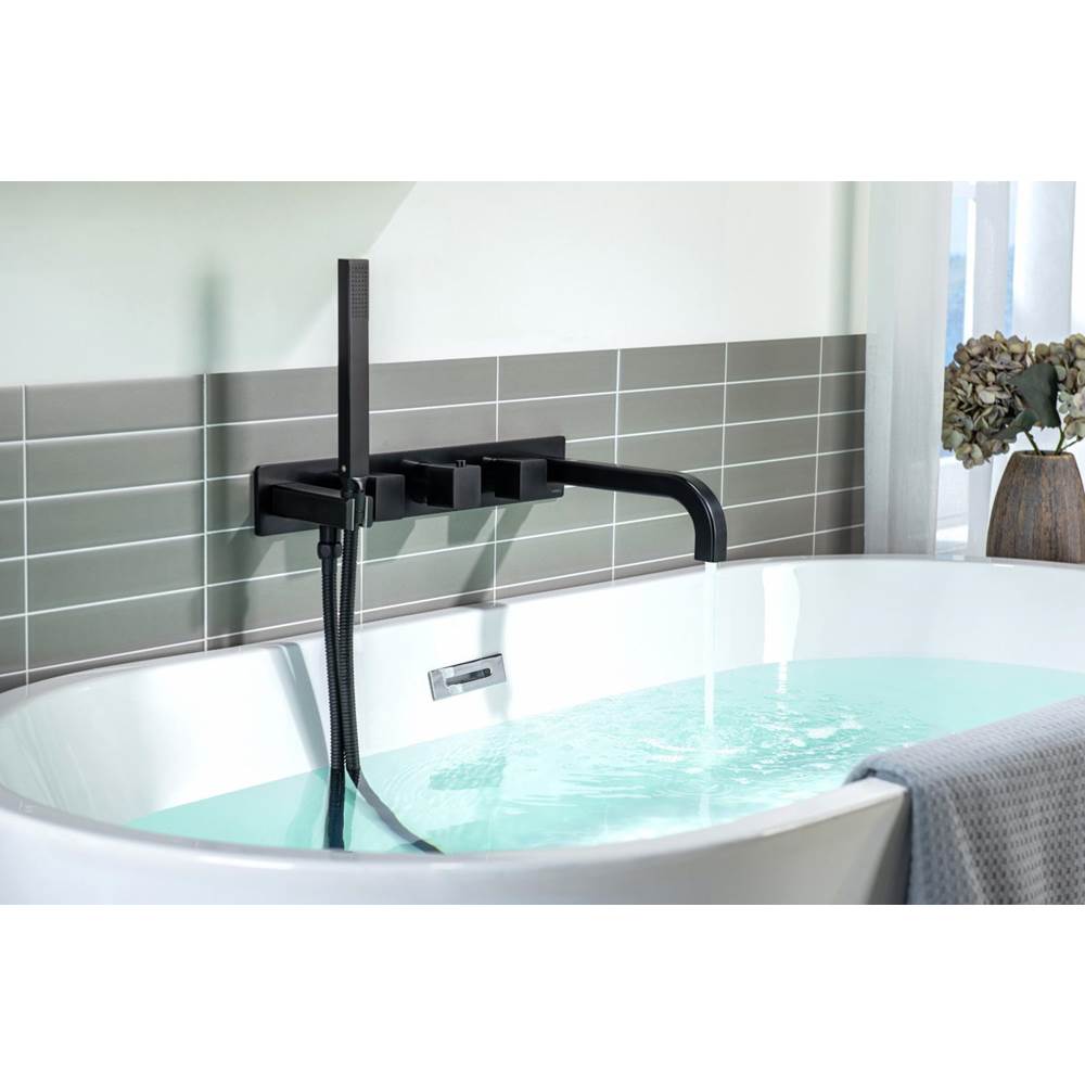 Wall Mount Tub Filler With Hand Shower