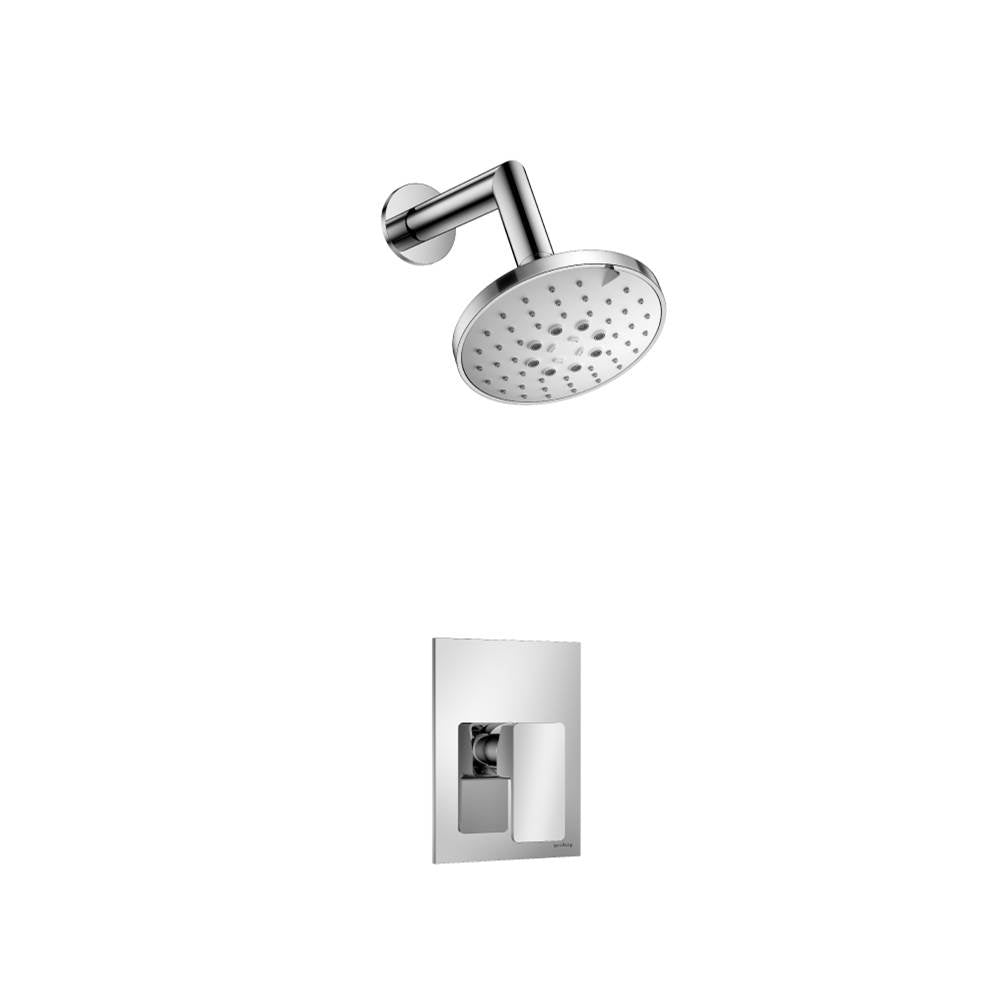 Isenberg By Flusso - Single Output Shower Set With ABS Shower Head & Arm - Chrome