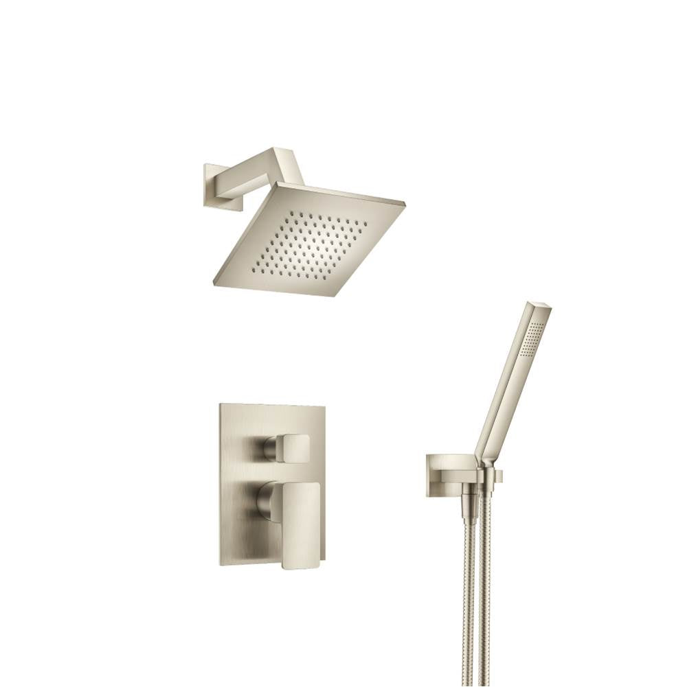 Isenberg By Flusso - Two Output Shower Set With Shower Head And Hand Held - Brushed Nickel PVD