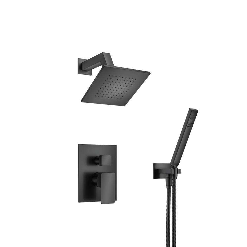 Isenberg By Flusso - Two Output Shower Set With Shower Head And Hand Held - Matte Black