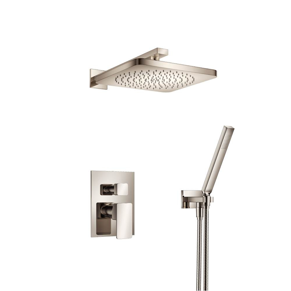 Isenberg By Flusso - Two Output Shower Set With Shower Head And Hand Held - Polished Nickel PVD