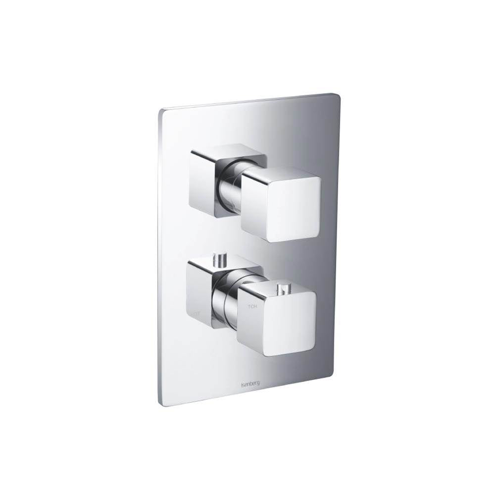 Isenberg By Flusso - 3/4'' Thermostatic Valve & Trim - 3 Output - Chrome