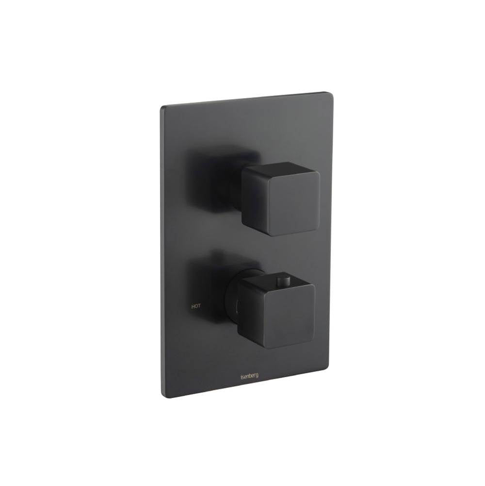 Isenberg By Flusso - 3/4'' Thermostatic Shower Valve & Trim - 1 Output - Matte Black