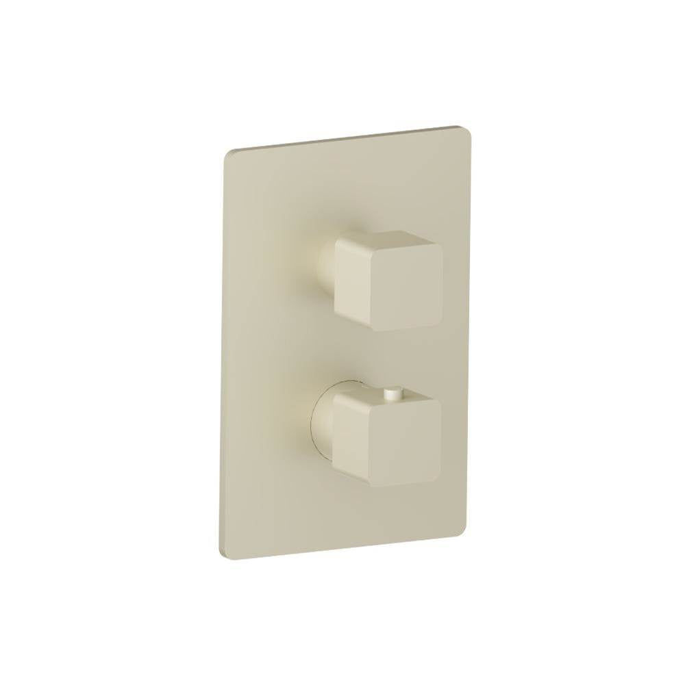 Isenberg By Flusso - 3/4'' Thermostatic Shower Valve & Trim - 1 Output - Light Tan