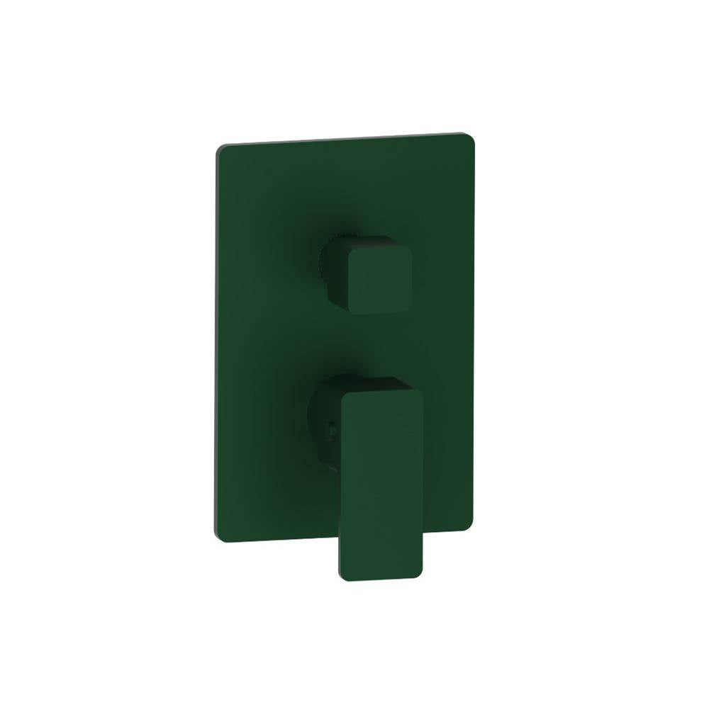 Isenberg By Flusso - 3/4'' Thermostatic Shower Valve With Trim - 1 Output - Leaf Green