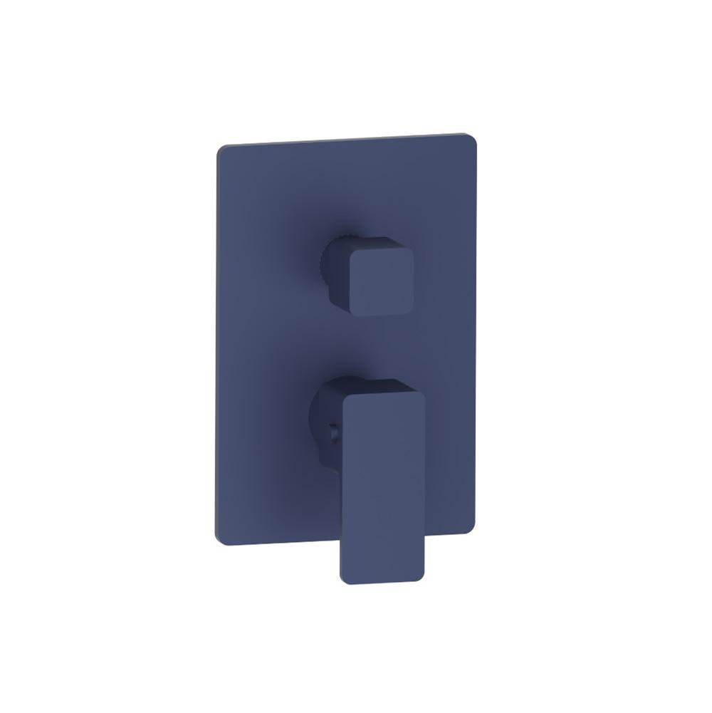 Isenberg By Flusso - 3/4'' Thermostatic Shower Valve With Trim - 1 Output - Navy Blue