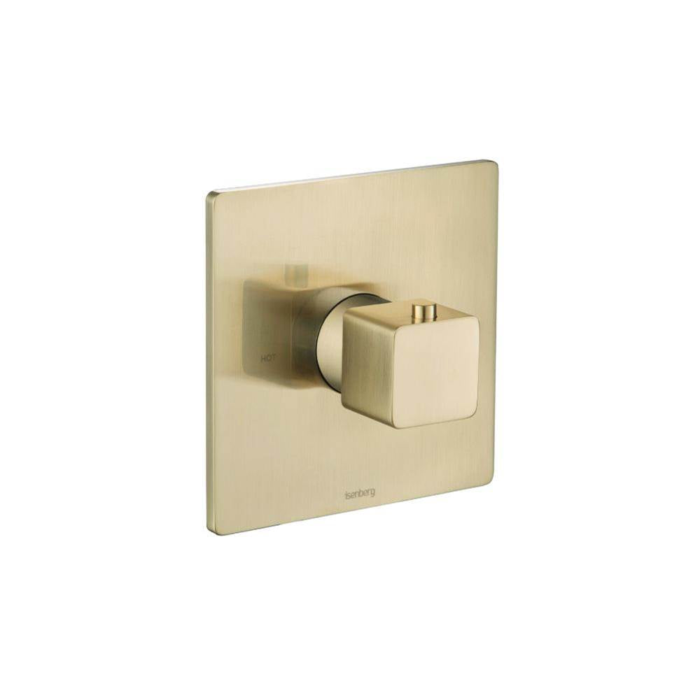 Isenberg By Flusso - 3/4'' Thermostatic Valve With Trim - Satin Brass PVD
