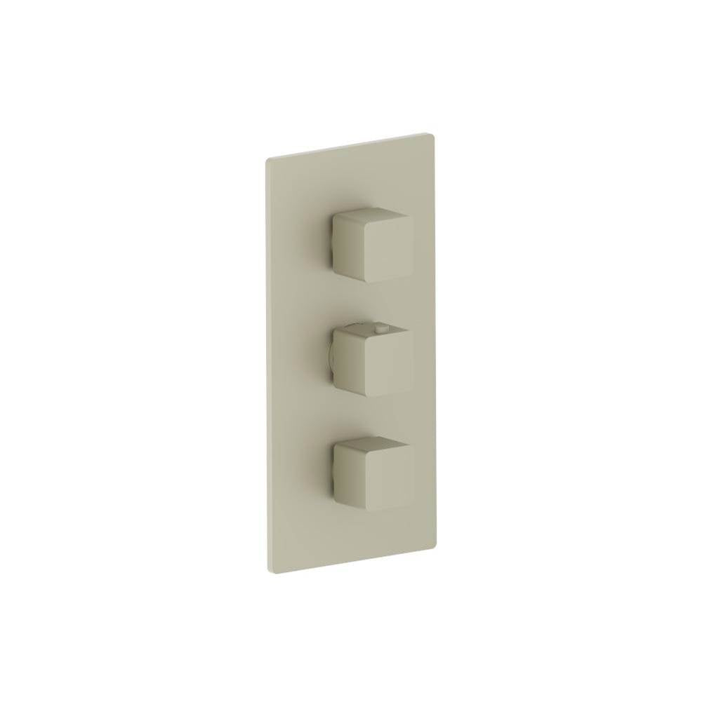 Isenberg By Flusso - 3/4'' Thermostatic Valve and Trim - 2 Outputs - Light Verde