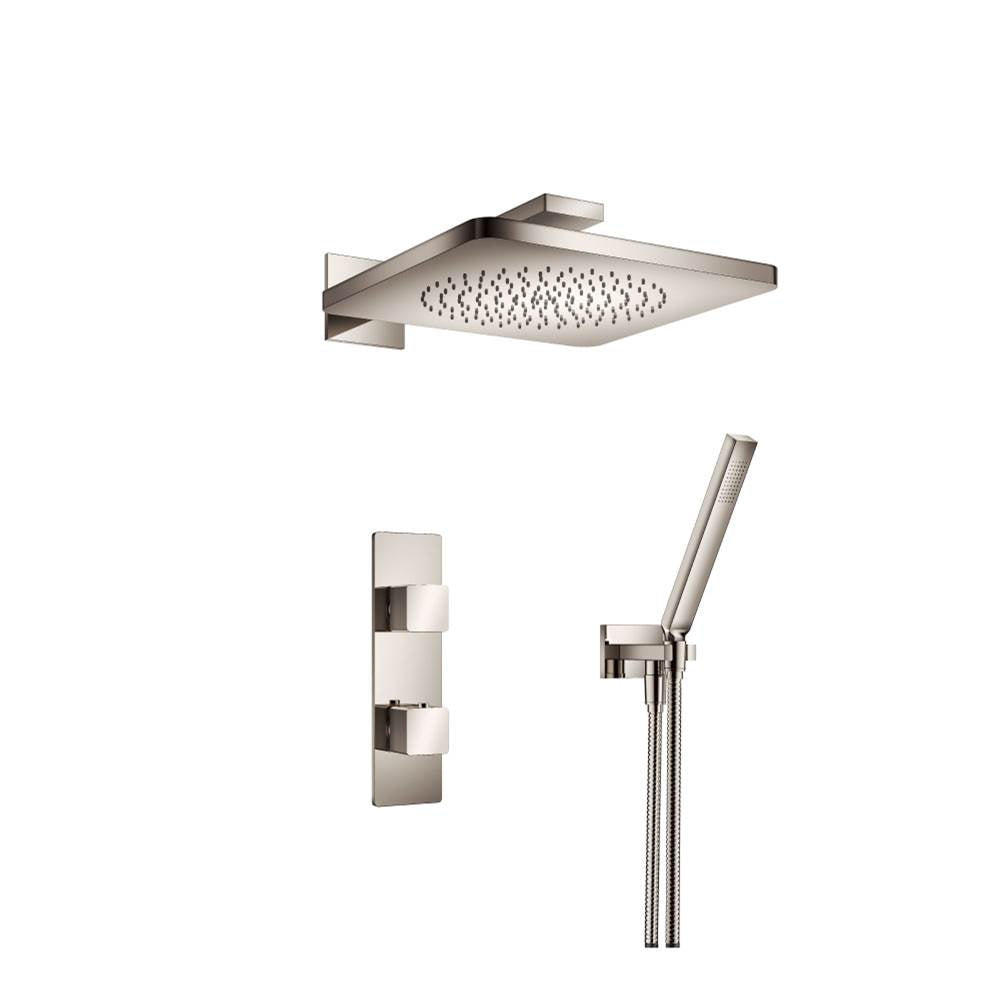 Isenberg By Flusso - Two Output Shower Set With Shower Head And Hand Held - Polished Nickel PVD