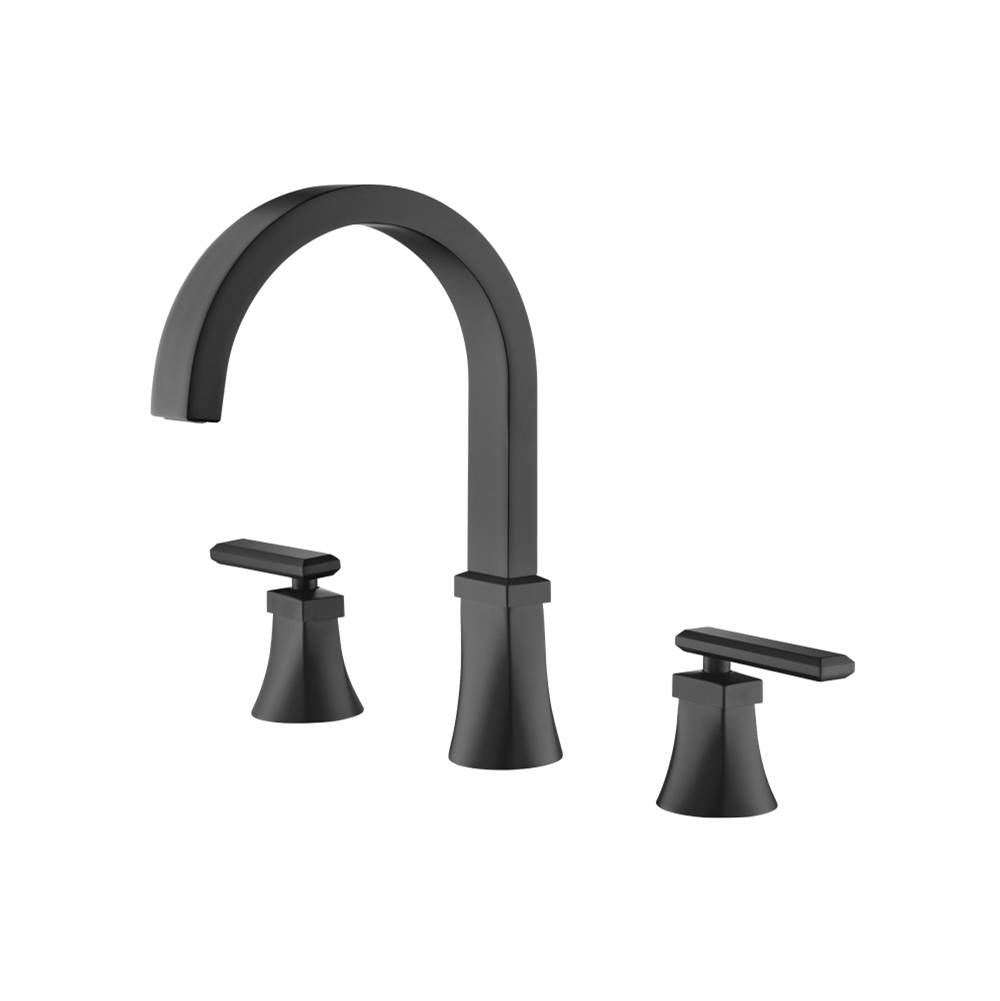 Isenberg By Flusso - 3 Hole Deck Mount Roman Tub Faucet - Matte Black