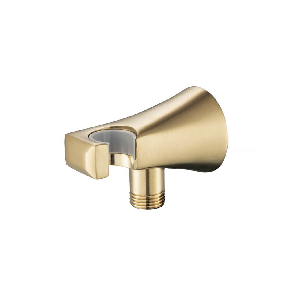 Isenberg By Flusso - Wall Elbow With Holder Combo - Satin Brass PVD