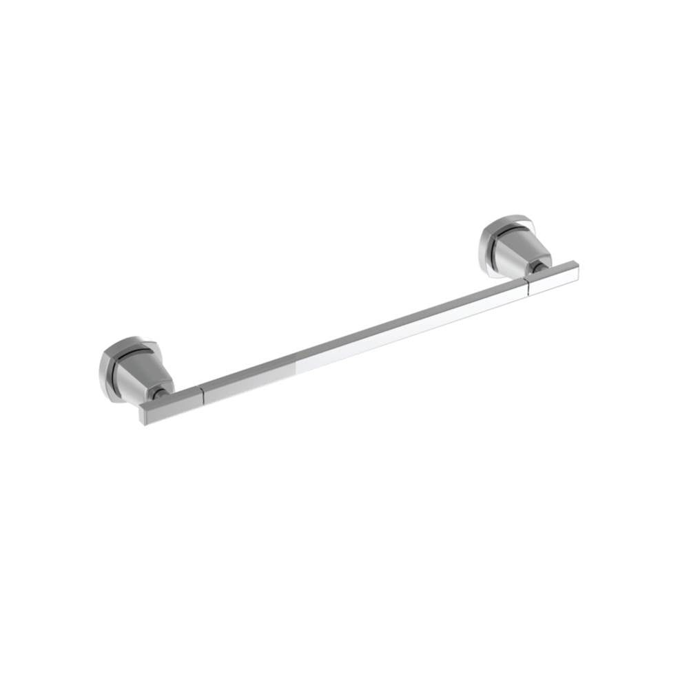 Isenberg By Flusso - Brass Towel Bar - 18'' - Polished Nickel PVD