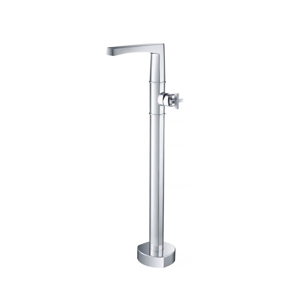 Isenberg By Flusso - Freestanding Floor Mount Bathtub / Tub Filler - Chrome