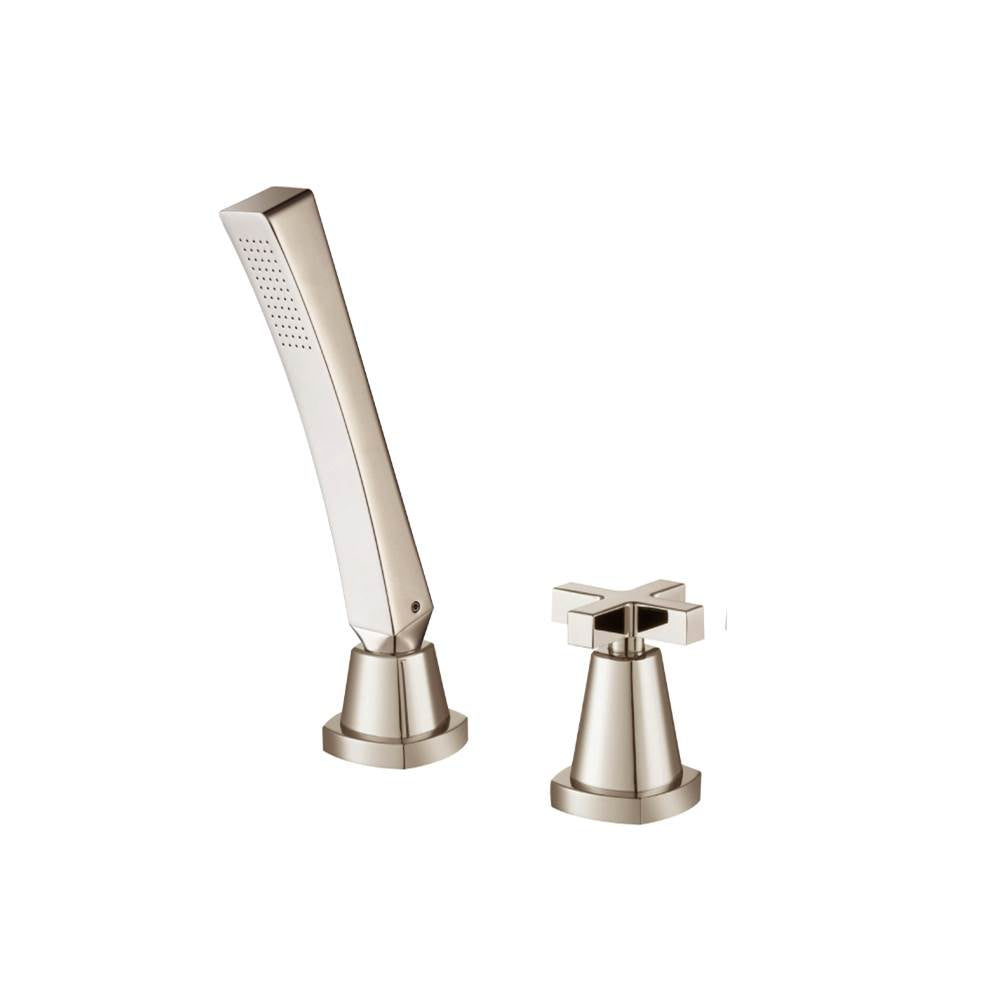 Isenberg By Flusso - Deck Diverter With Holder & Hose - Polished Nickel PVD