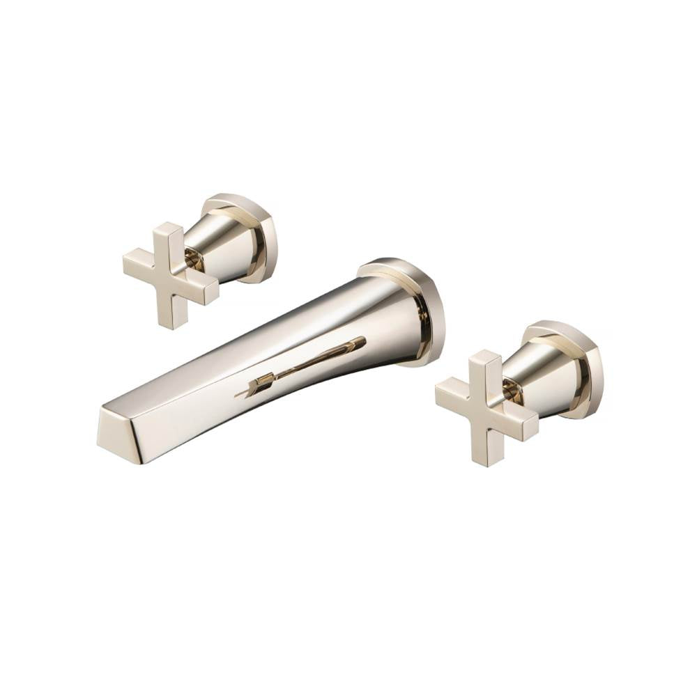 Isenberg By Flusso - Trim For Two Handle Wall Mounted Tub Filler - Polished Nickel PVD