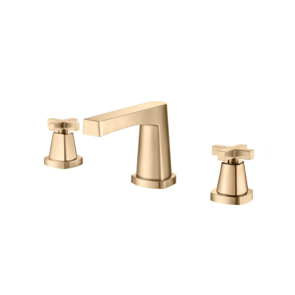 Isenberg By Flusso - Three Hole 8'' Widespread Two Handle Bathroom Faucet - Brushed Bronze Pvd