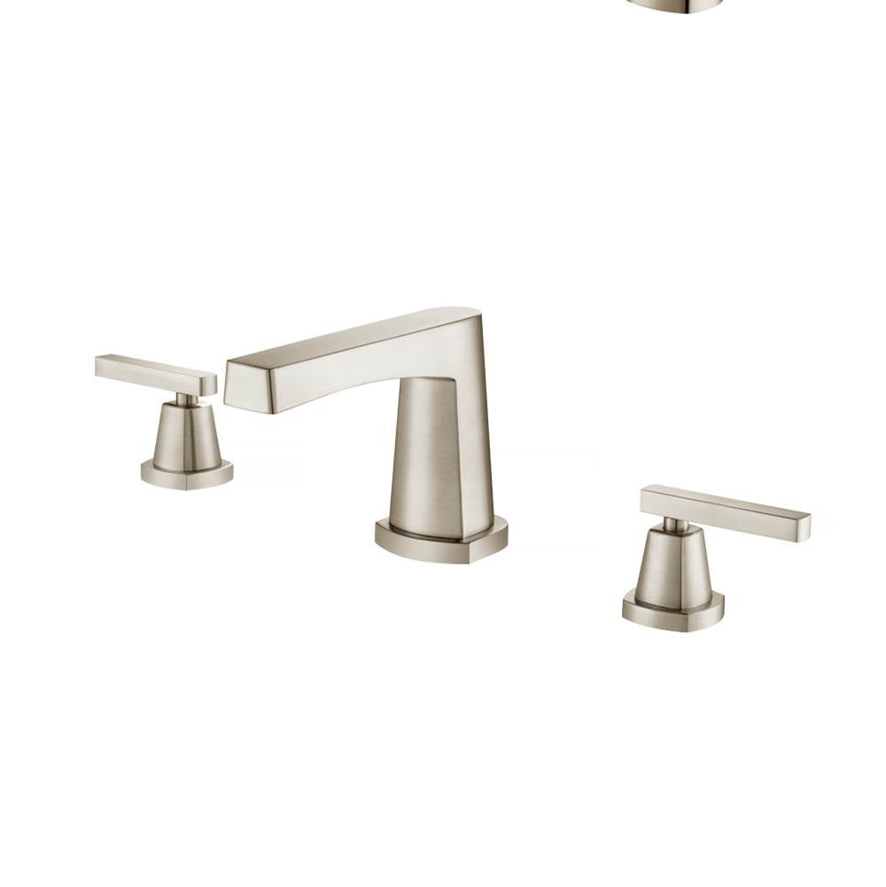 Isenberg By Flusso - Three Hole 8'' Widespread Two Handle Bathroom Faucet - Brushed Nickel PVD