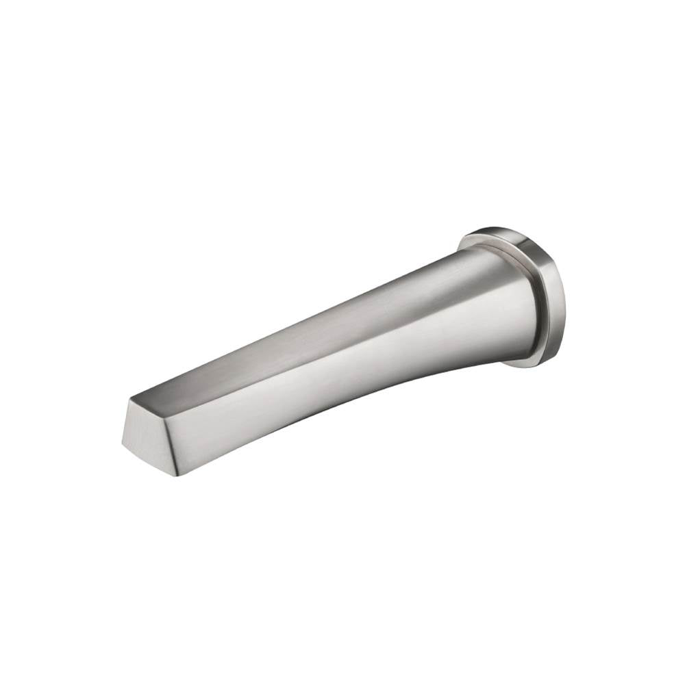 Isenberg By Flusso - Wall Mount Non Diverting Tub Spout - Brushed Nickel PVD