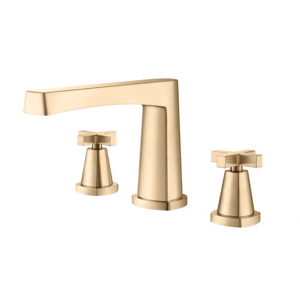 Isenberg By Flusso - 3 Hole Deck Mount Roman Tub Faucet - Brushed Bronze Pvd