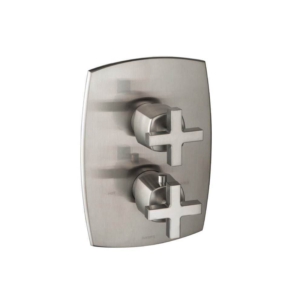 Isenberg By Flusso - Trim For Thermostatic Valve - Brushed Nickel PVD