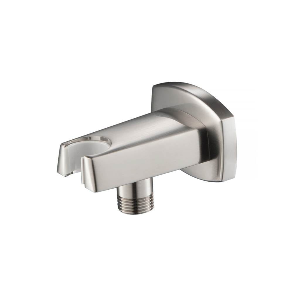 Isenberg By Flusso - Wall Elbow With Holder Combo - Brushed Nickel PVD