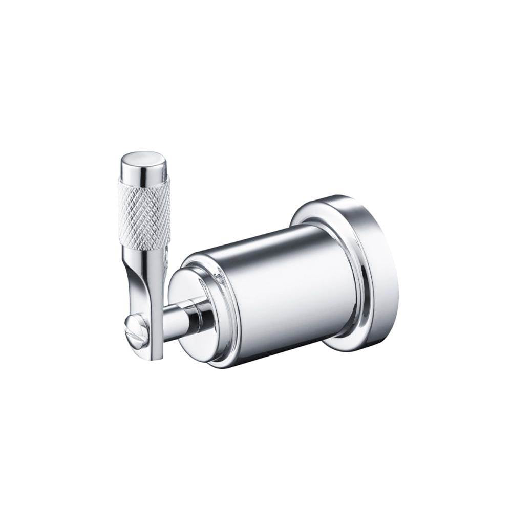 Isenberg By Flusso - Brass Bathroom Towel / Robe Hook - Chrome