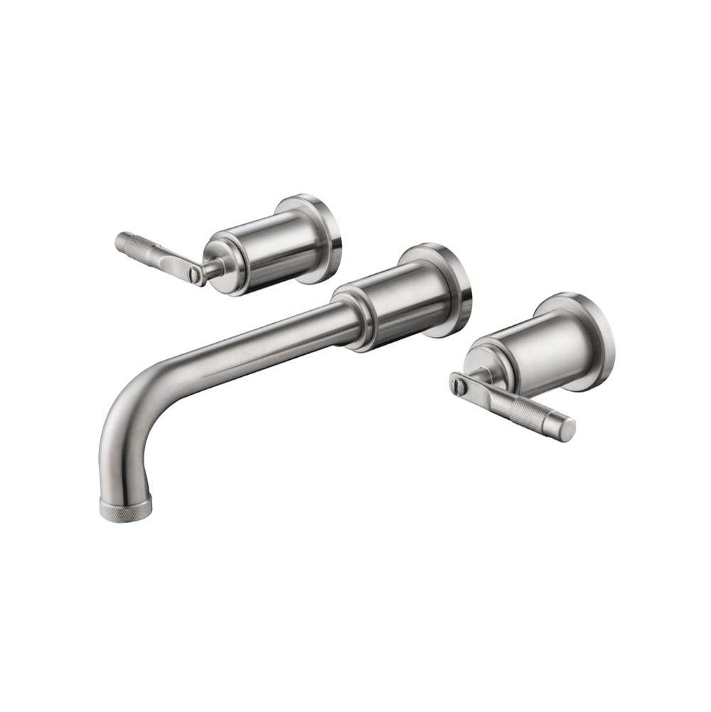 Isenberg By Flusso - Two Handle Wall Mounted Bathroom Faucet - Brushed Nickel PVD