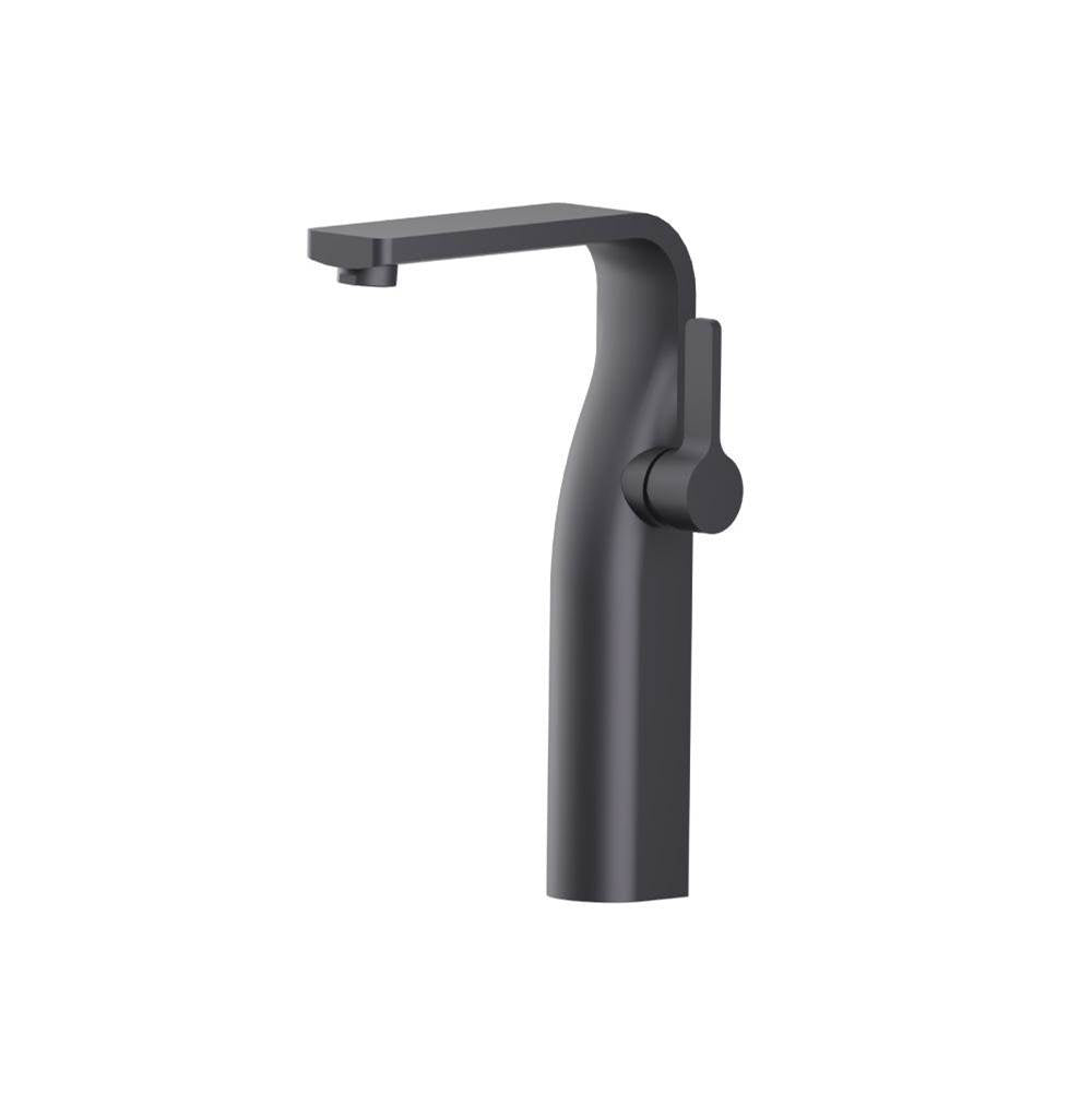Isenberg By Flusso - Single Hole Vessel Faucet - Dark Grey