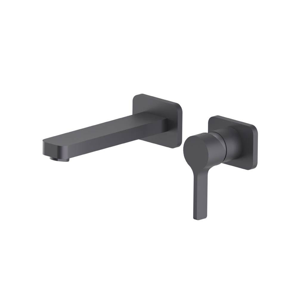 Isenberg By Flusso - Single Handle Wall Mounted Bathroom Faucet - Dark Grey