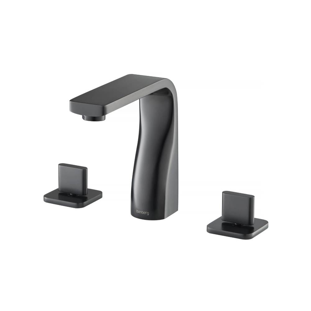 Isenberg By Flusso - Three Hole 8'' Widespread Two Handle Bathroom Faucet - Matte Black