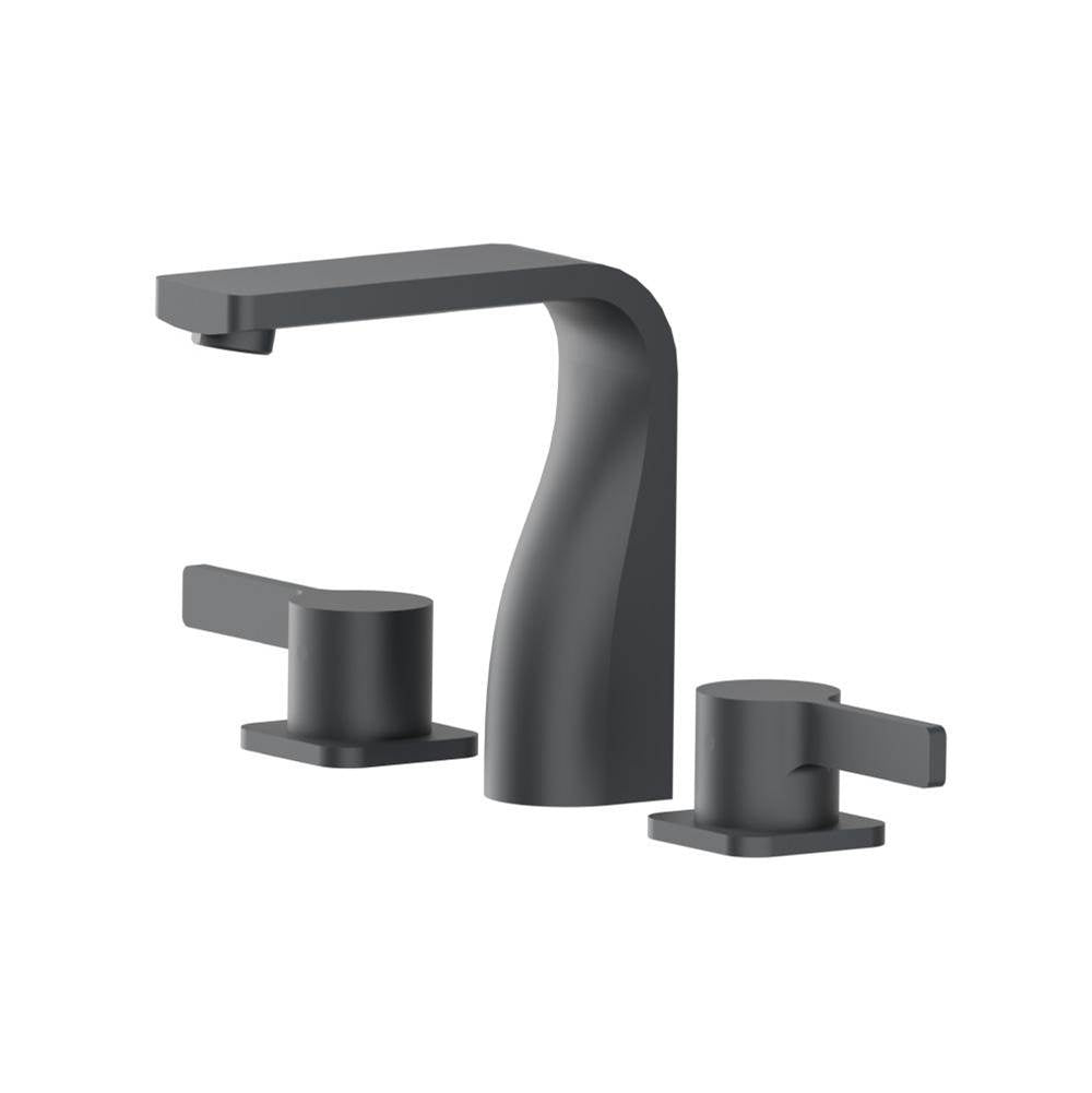 Isenberg By Flusso - Three Hole 8'' Widespread Two Handle Bathroom Faucet - Rock Grey