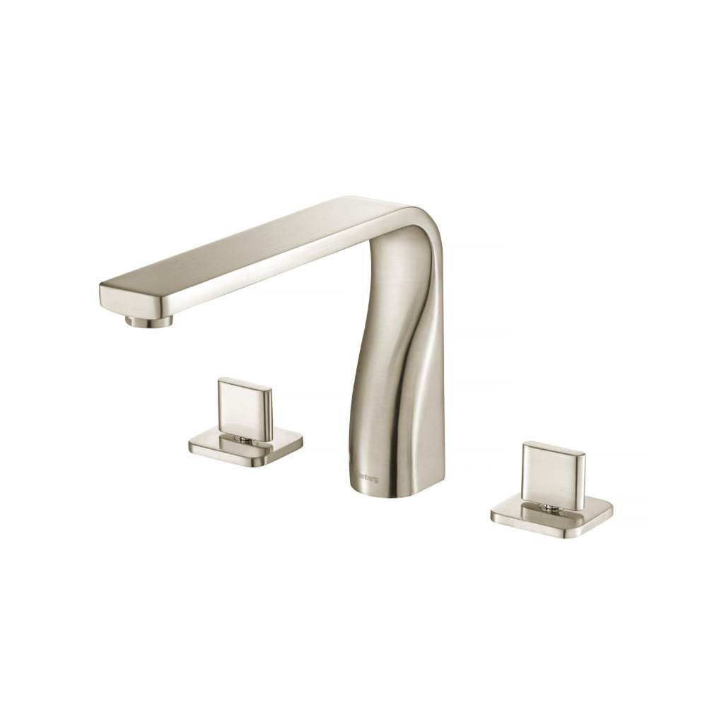 Isenberg By Flusso - 3 Hole Deck Mount Roman Tub Faucet - Brushed Nickel PVD