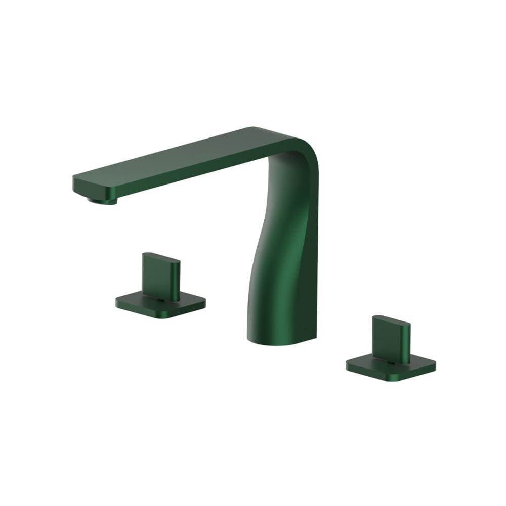 Isenberg By Flusso - 3 Hole Deck Mount Roman Tub Faucet - Leaf Green