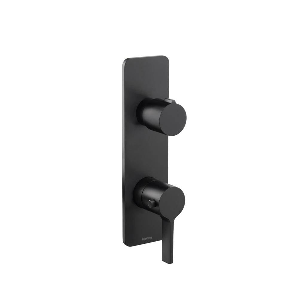 Isenberg By Flusso - 3/4'' Thermostatic Shower Valve & Trim - 3-Output - Matte Black