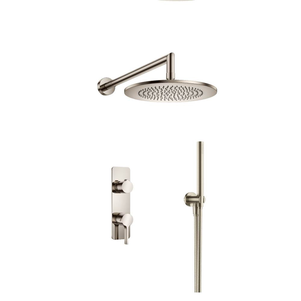 Isenberg By Flusso - Two Output Shower Set With Shower Head And Hand Held - Polished Nickel PVD