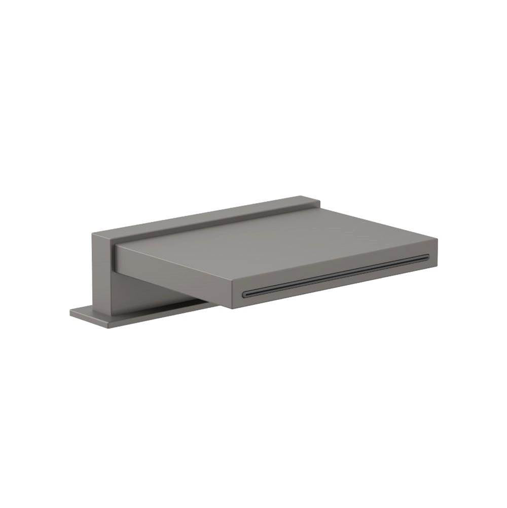 Isenberg By Flusso - Deck Mount Cascade Flow Water Fall Tub Filler - Steel Grey