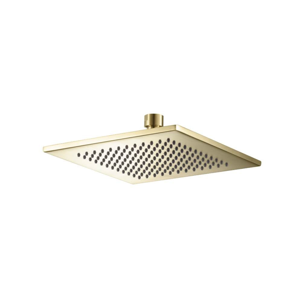 Isenberg By Flusso - 8'' Solid Brass Showerhead / Rainhead - Square - Satin Brass PVD