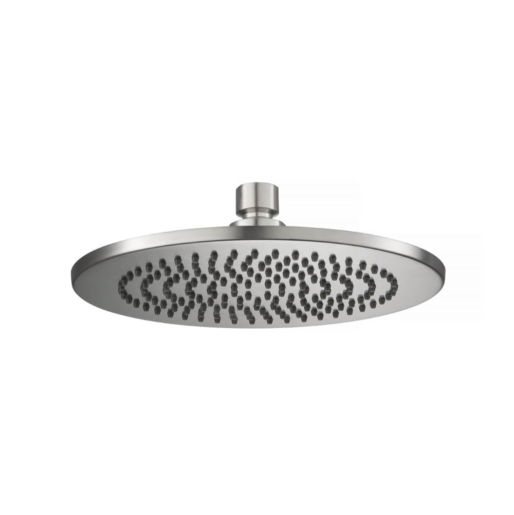 Isenberg By Flusso - 8'' Solid Brass Showerhead / Rainhead - Round - Brushed Nickel PVD