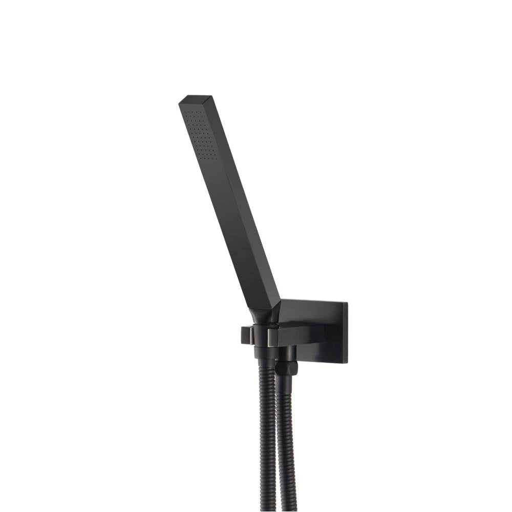 Isenberg By Flusso - Hand Shower Set With Wall Elbow, Holder and Hose - Matte Black