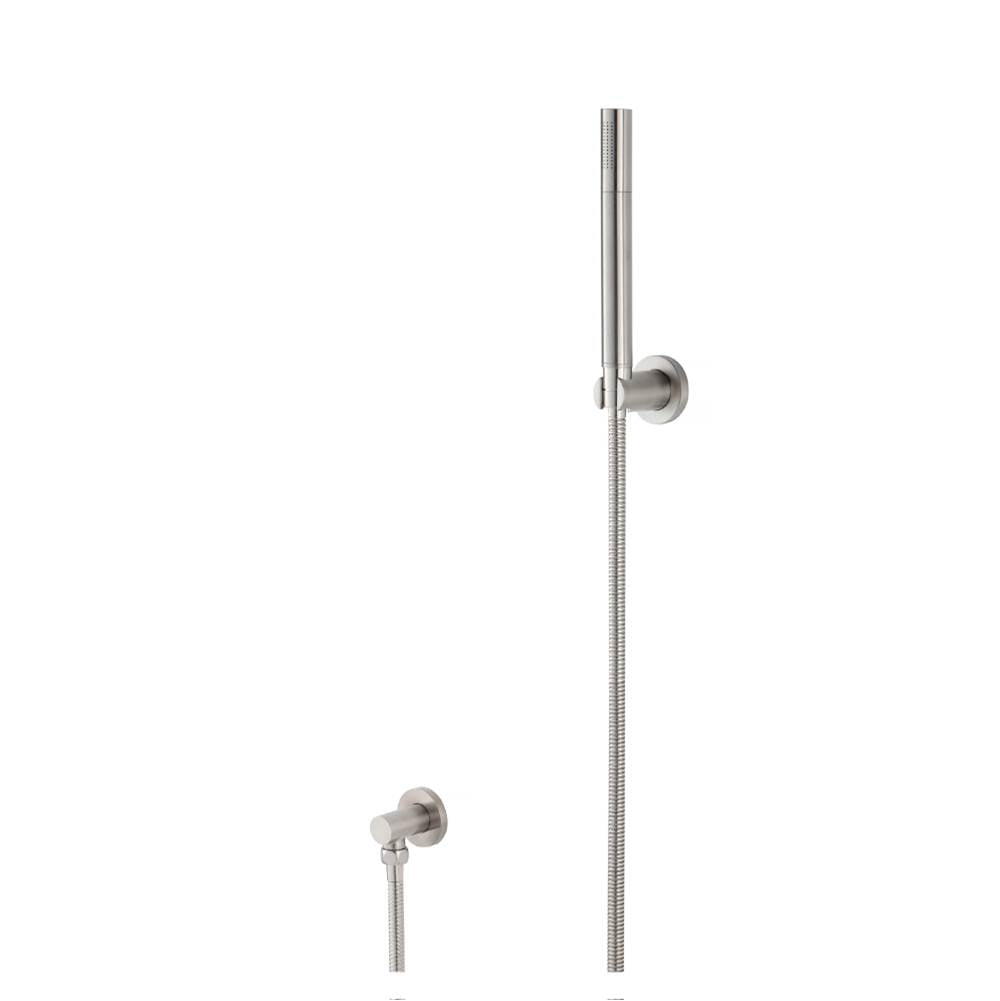 Isenberg By Flusso - Hand Shower Set With Wall Elbow, Holder and Hose - Brushed Nickel PVD