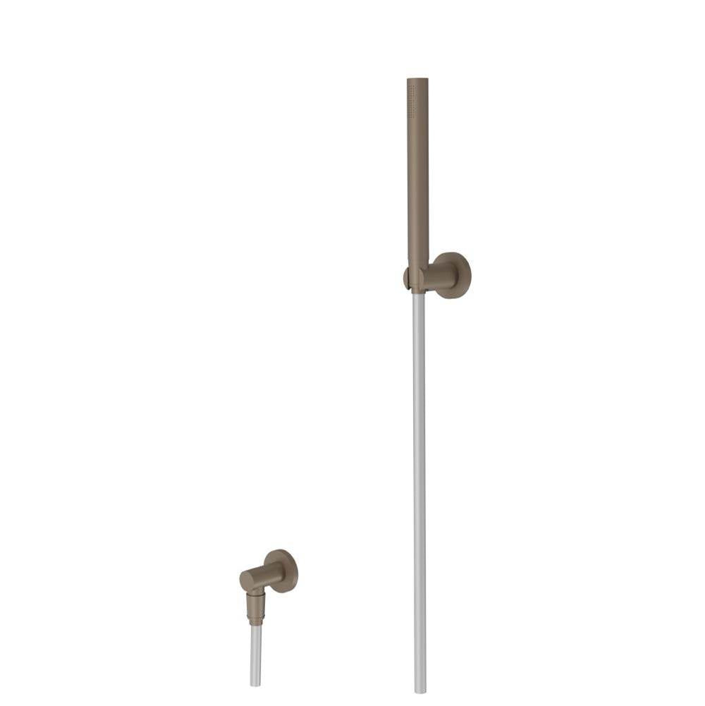 Isenberg By Flusso - Hand Shower Set With Wall Elbow, Holder and Hose - Dark Tan