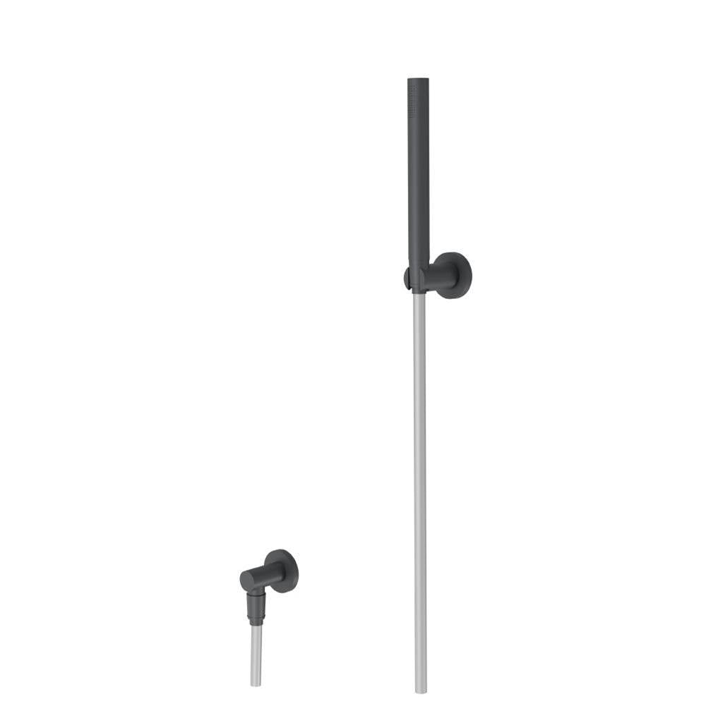 Isenberg By Flusso - Hand Shower Set With Wall Elbow, Holder and Hose - Rock Grey