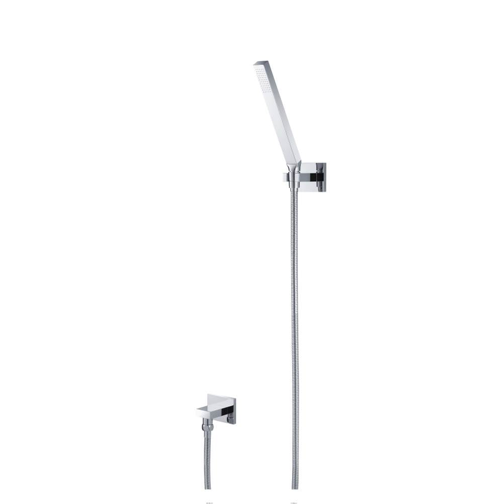 Isenberg By Flusso - Hand Shower Set With Wall Elbow, Holder and Hose - Polished Nickel PVD