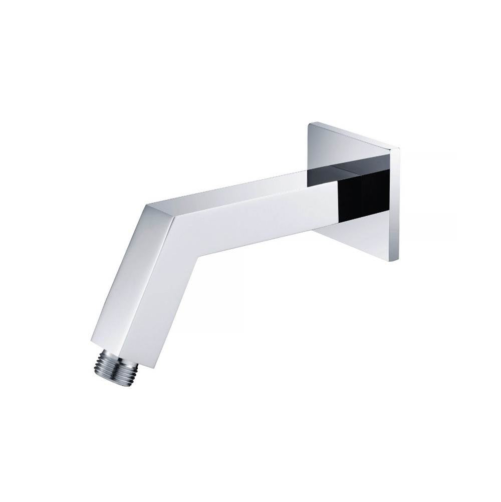 Isenberg By Flusso - Square Shower Arm With Flange - 7'' - With Flange - Polished Nickel PVD