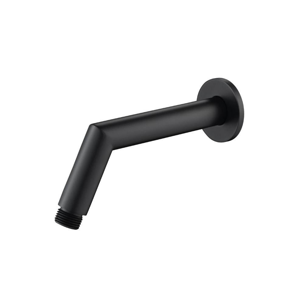 Isenberg By Flusso - Round Shower Arm With Flange - 7'' - With Flange - Matte Black